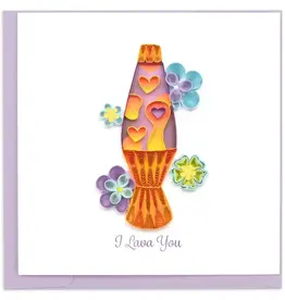 Quilling Card Quilled I Lava You Greeting Card