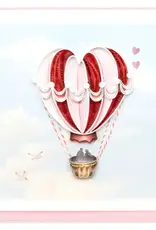 Quilling Card Quilled Heart Air Balloon Card