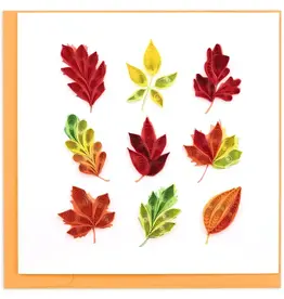 Quilling Card Quilled Fall Foliage Leaves Greeting Card
