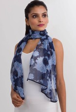 Sevya Handmade Sahila Scarf (Navy Paisley)