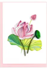 Quilling Card Quilled Pink Lotus Gift Enclosure Card