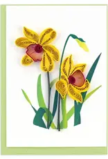 Quilling Card Quilled Daffodil Gift Enclosure Mini Card
