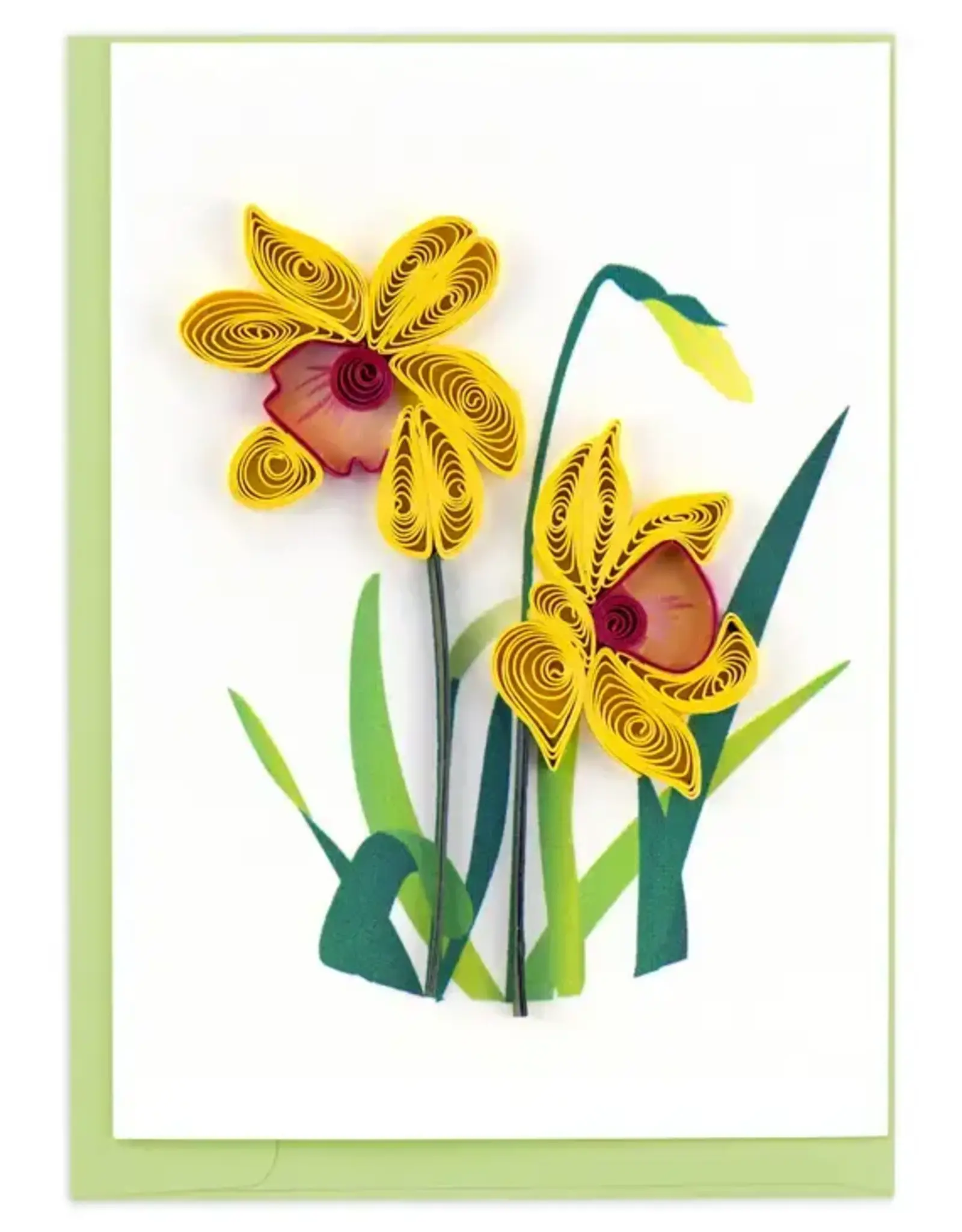 Quilling Card Quilled Daffodil Gift Enclosure Mini Card
