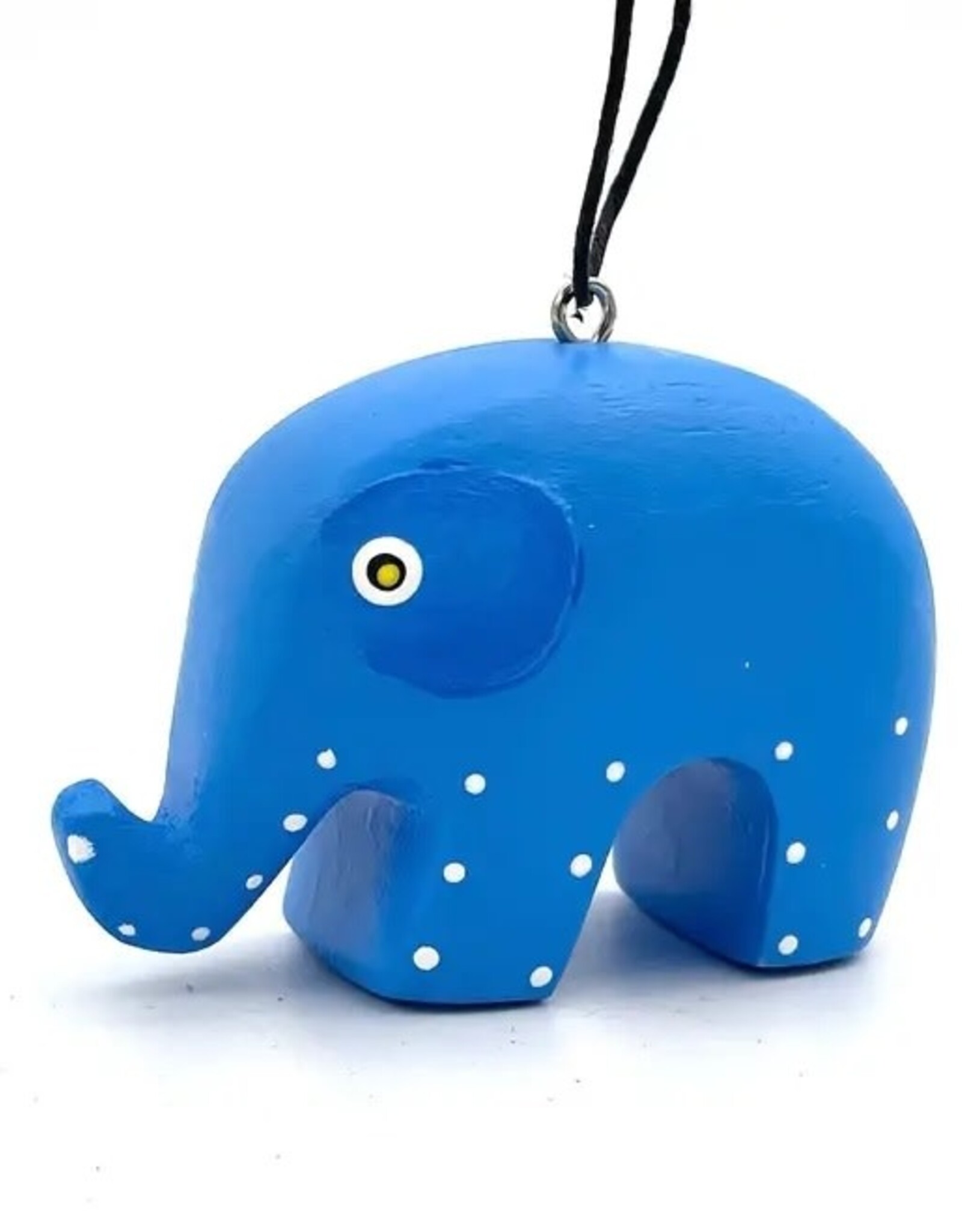 Women of the Cloud Forest Mini Whimsical Elephant Balsa Ornament