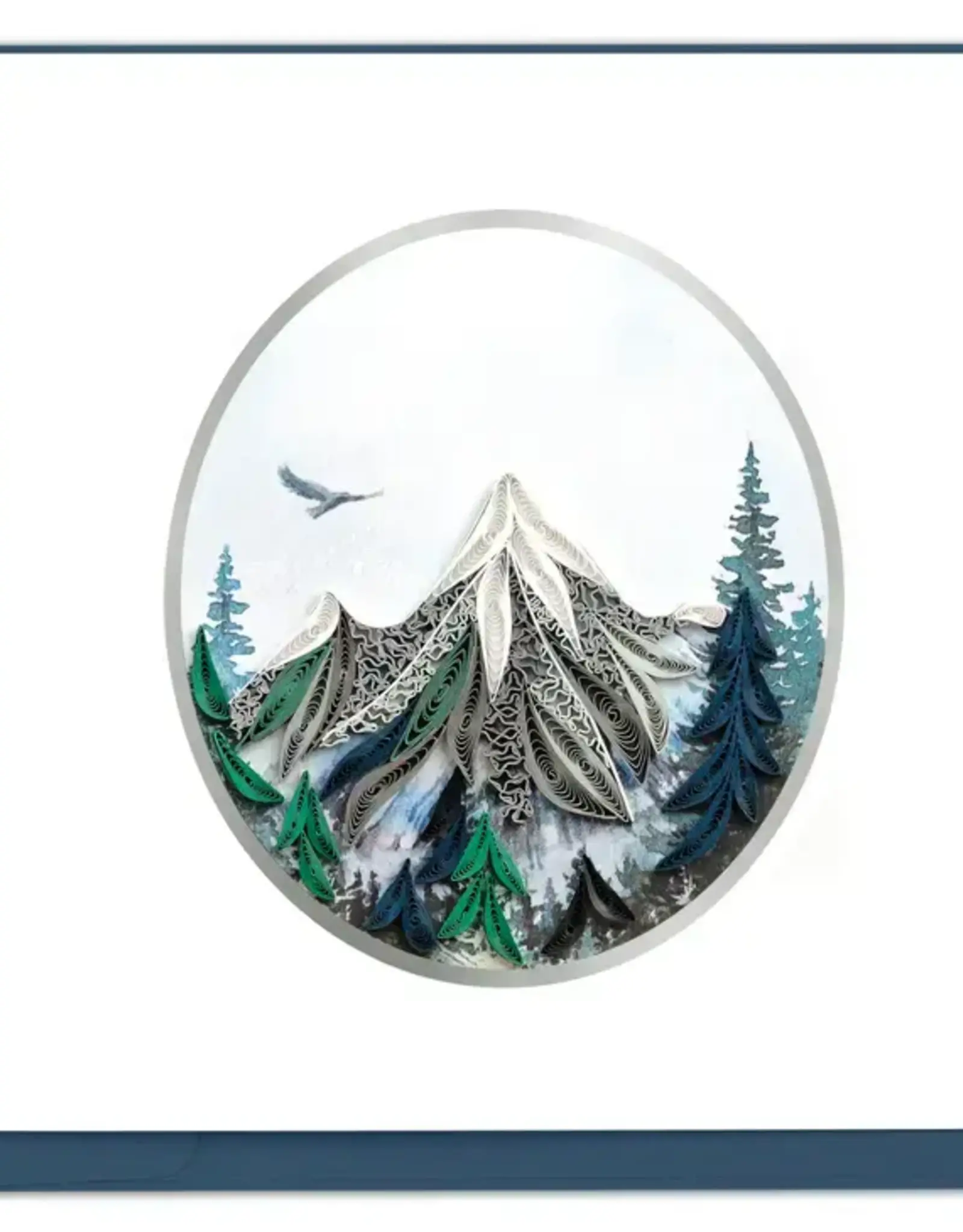 Quilling Card Quilled Mountain Landscape Greeting Card