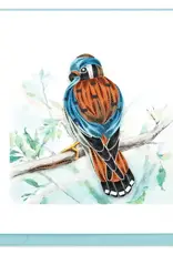 Quilling Card Quilled American Kestrel Greeting Card