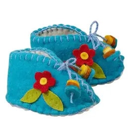 Silk Road Bazaar Blue Flower Infant Zooties | 0-12mths