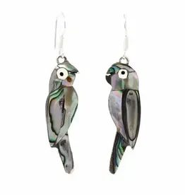 Global Crafts Abalone Parrot Earrings