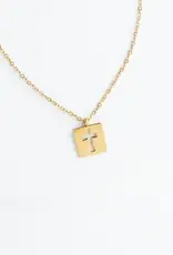Starfish Project Axis Gold Cross Necklace