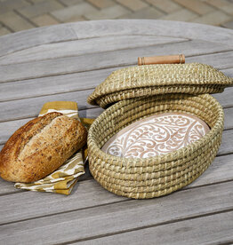 Serrv Lidded Double Vine Breadwarmer