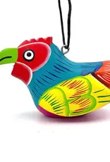 Women of the Cloud Forest Mini Whimsical Chicken Balsa Ornament