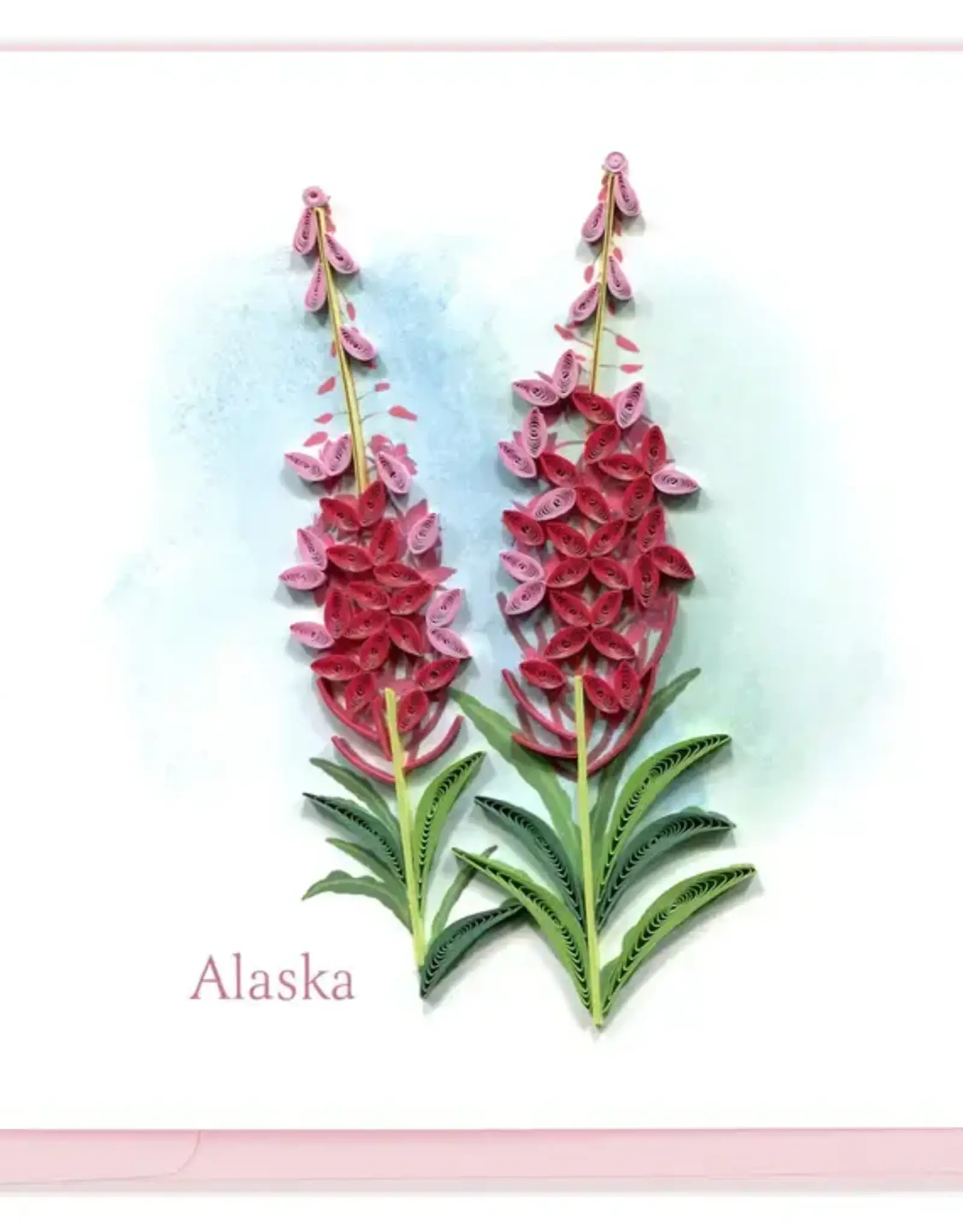 Quilling Card Quilled Alaska Fireweed Greeting Card