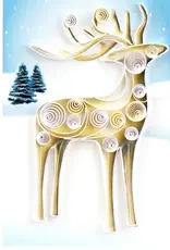 Quilling Card Quilled Reindeer Gift Enclosure Mini Card
