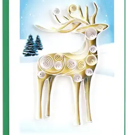 Quilling Card Quilled Reindeer Gift Enclosure Mini Card