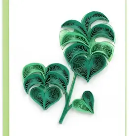 Quilling Card Quilled Monstera Leaf Gift Enclosure Mini Card
