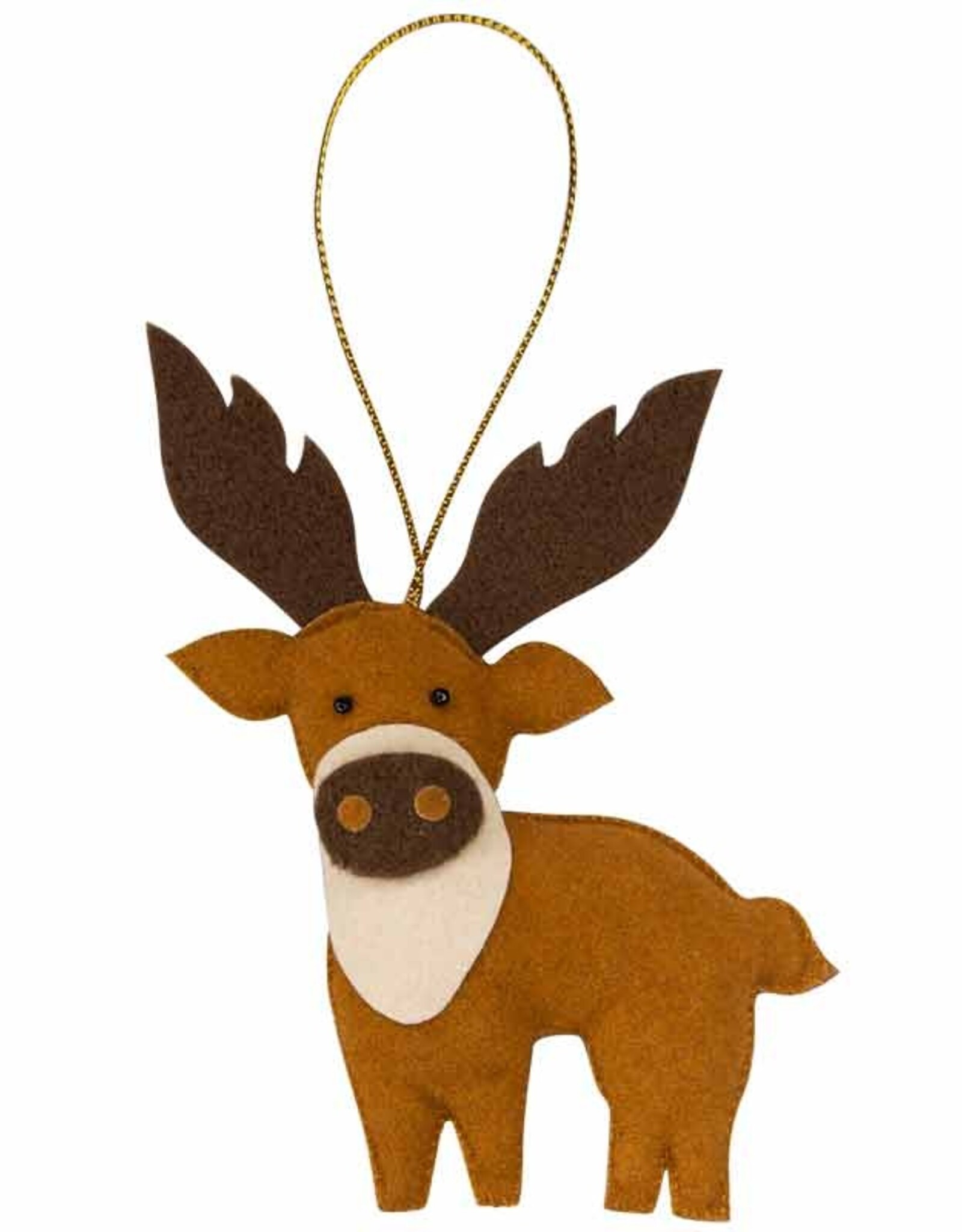 Marquet Traditional Felt Reindeer Ornament