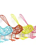 Mira Fair Trade Colorful Wrapped Wire Birds
