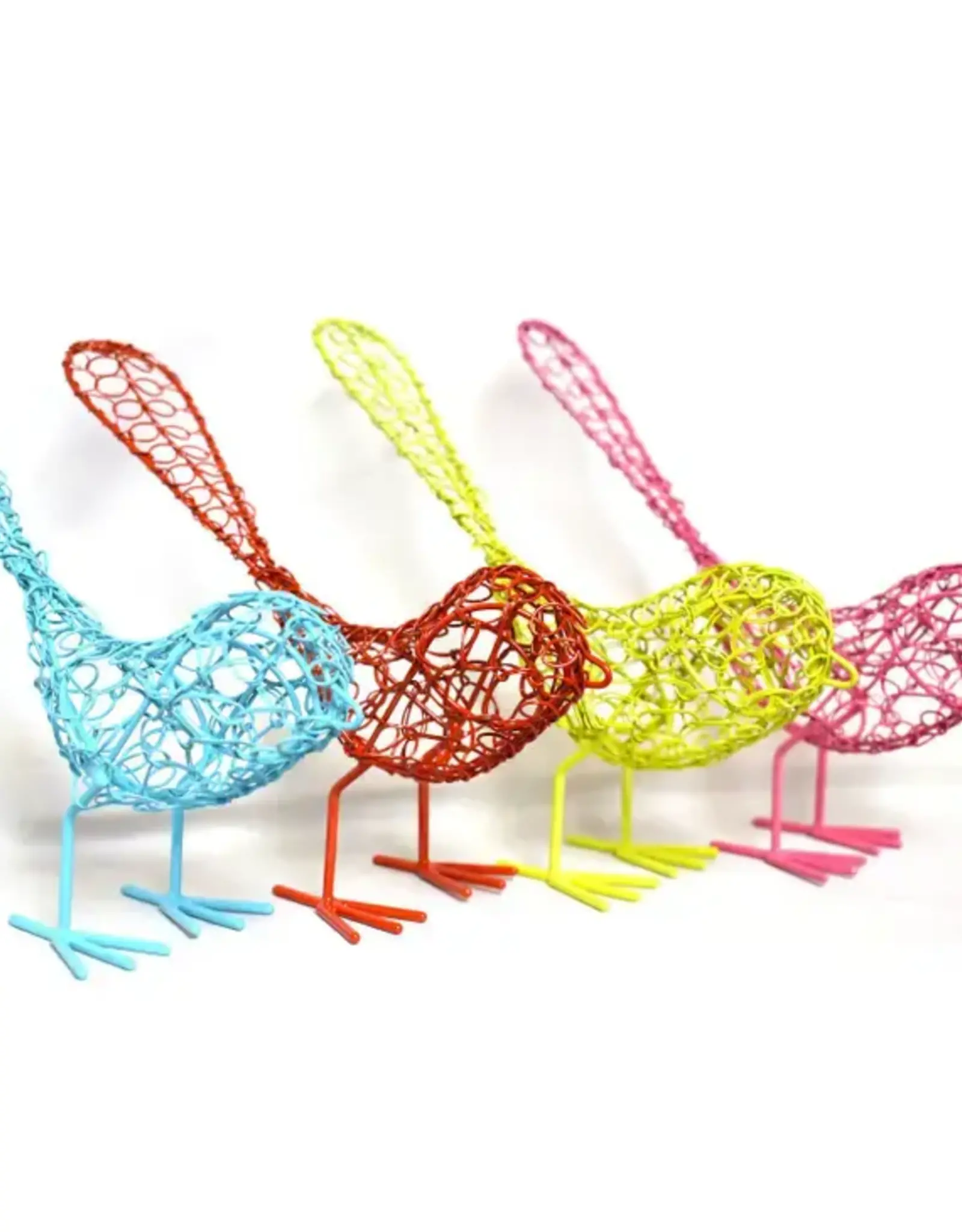 Mira Fair Trade Colorful Wrapped Wire Birds