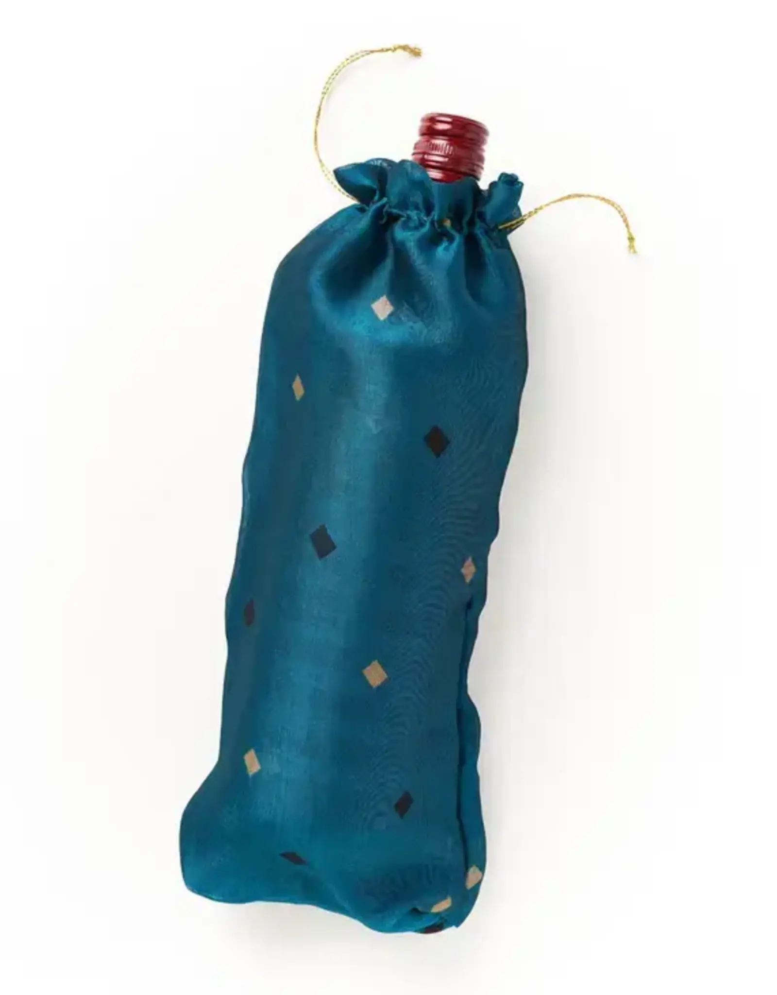 Matr Boomie Eco Friendly Wine Gift Bag - Assorted Upcycled Sari