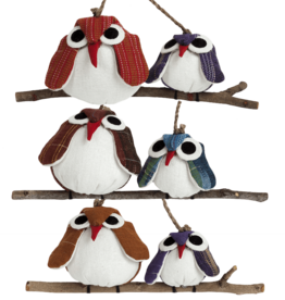 Marquet Owl Duo Ornament