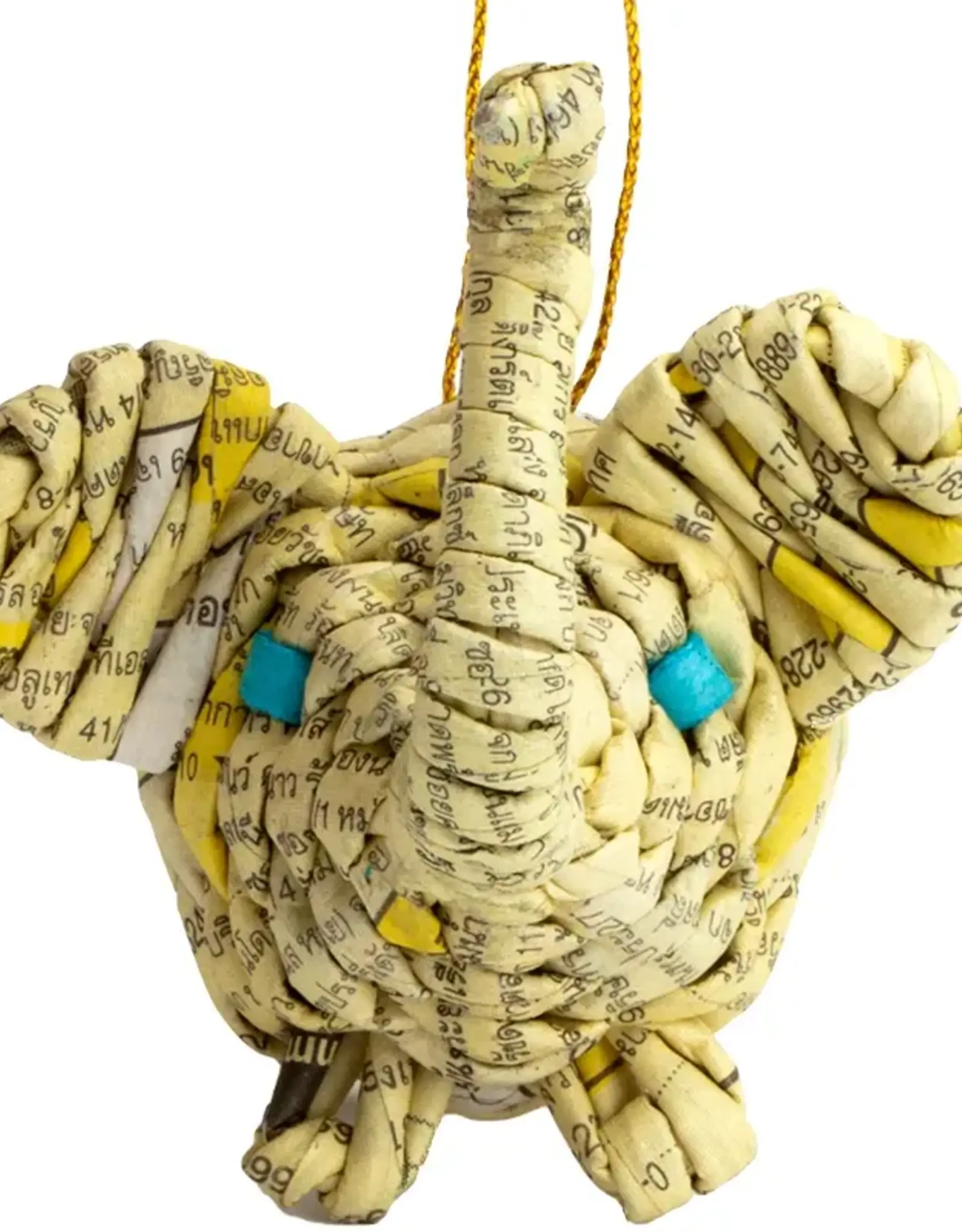 Marquet Upcycled Elephant Ornament