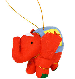 Marquet Ellie the Elephant Ornament Red