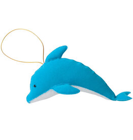 Marquet Felt Dolphin Ornament