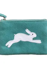 WorldFinds Leaping Hare Coin Purse Teal