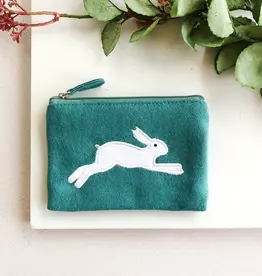WorldFinds Leaping Hare Coin Purse Teal