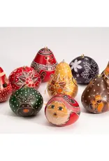 Lucuma Designs Mini Christmas Gourd Ornaments Assorted