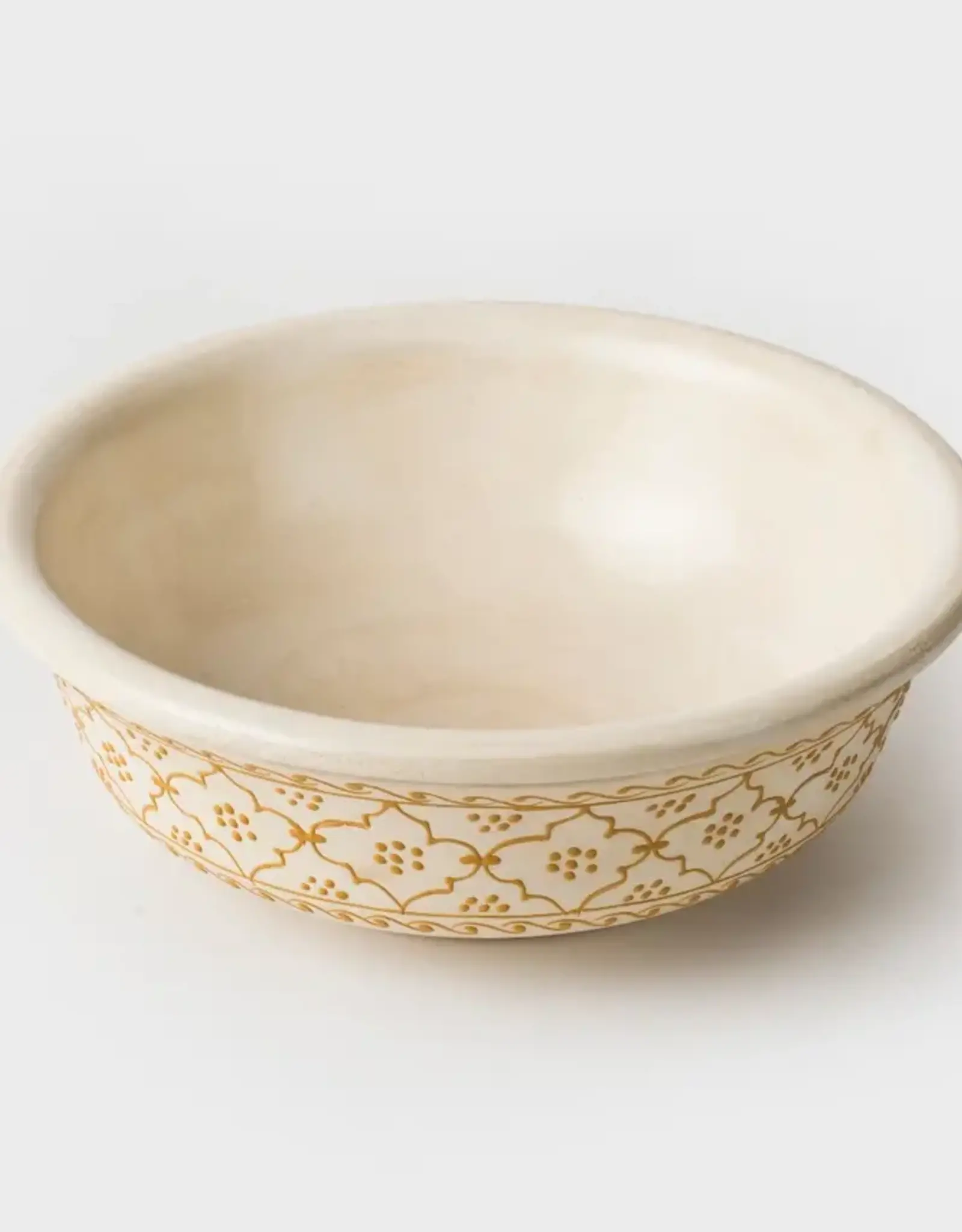 Mela Artisans Small Mehndi Bowl (Yellow)