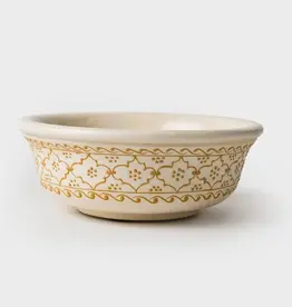 Mela Artisans Large Mehndi Bowl (Yellow)