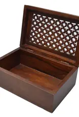 Mela Artisans Trellis Mangowood Box
