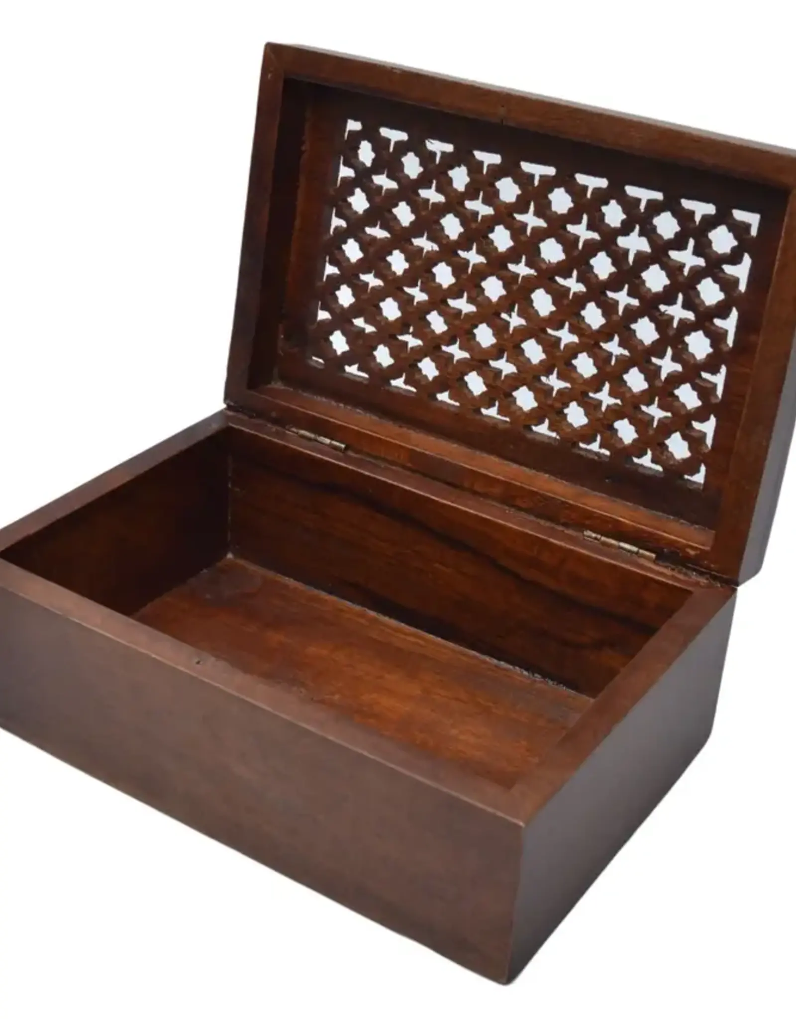 Mela Artisans Trellis Mangowood Box