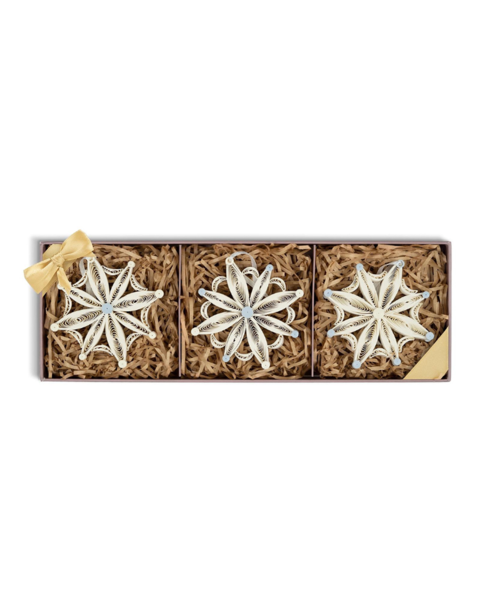 Quilling Card Quilled Snowflake Ornaments (Set of 3)