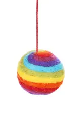 Felt So Good Felt Rainbow Bauble Ornament