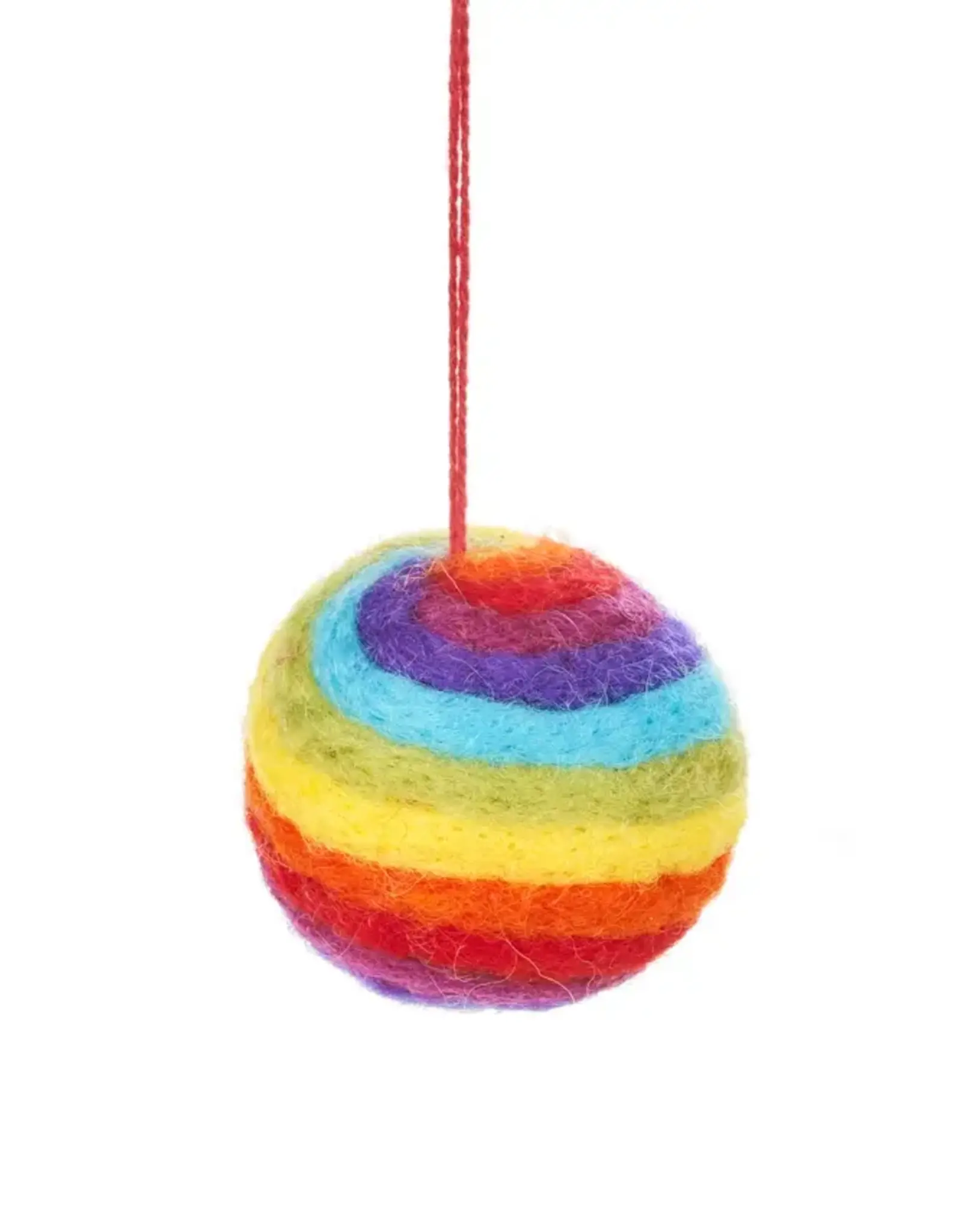 Felt So Good Felt Rainbow Bauble Ornament