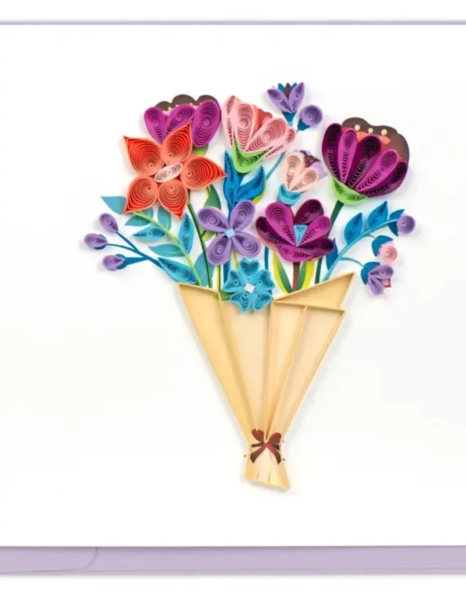 Quilling Card Quilled Playful Bouquet Greeting Card