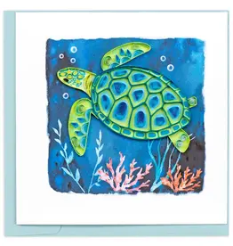 Quilling Card Quilled Decorative Under the Sea Turtle Card