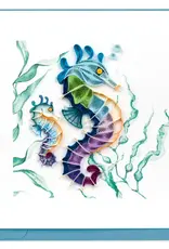 Quilling Card Quilled Colorful Seahorses Greeting Card