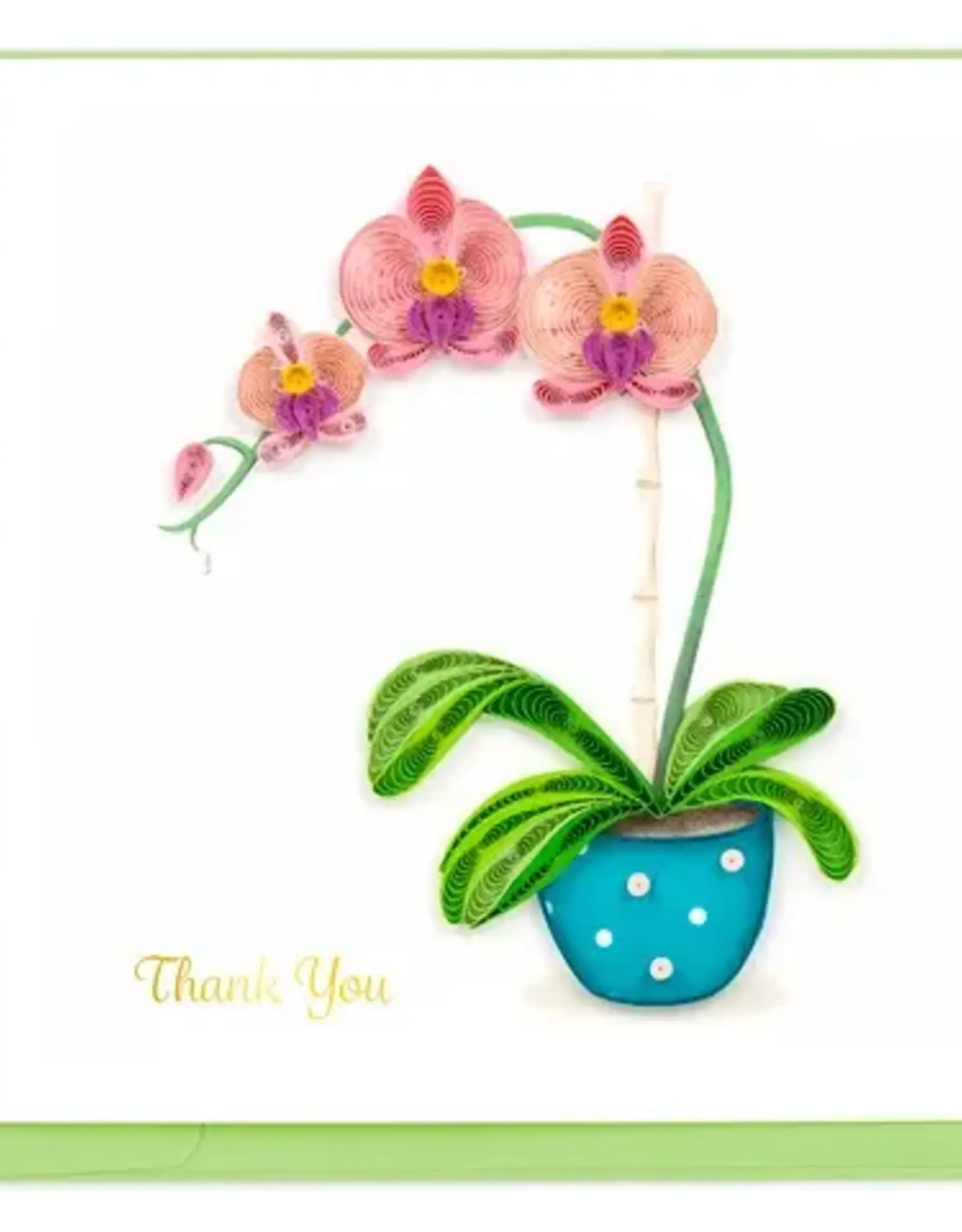 Quilling Card Quilled Thank You Orchid Card