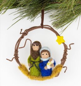 dZi Handmade Mini Nativity Wreath