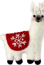 dZi Handmade Snowflake Llama Ornament