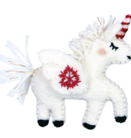 dZi Handmade Snowflake Unicorn Ornament