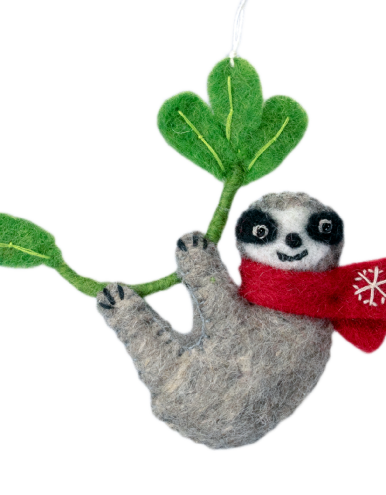 dZi Handmade Snowflake Sloth Ornament