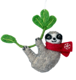 dZi Handmade Snowflake Sloth Ornament