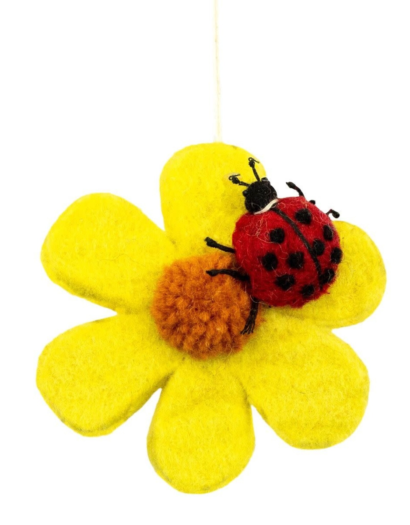 dZi Handmade Ladybug Bloom Ornament