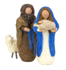 dZi Handmade Holy Couple Nativity (Handfelted)