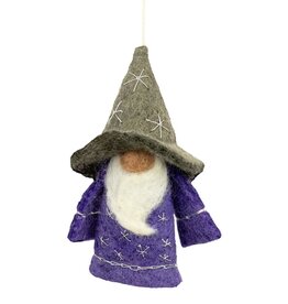 dZi Handmade Wild Woolie Wizard Gnome Ornament
