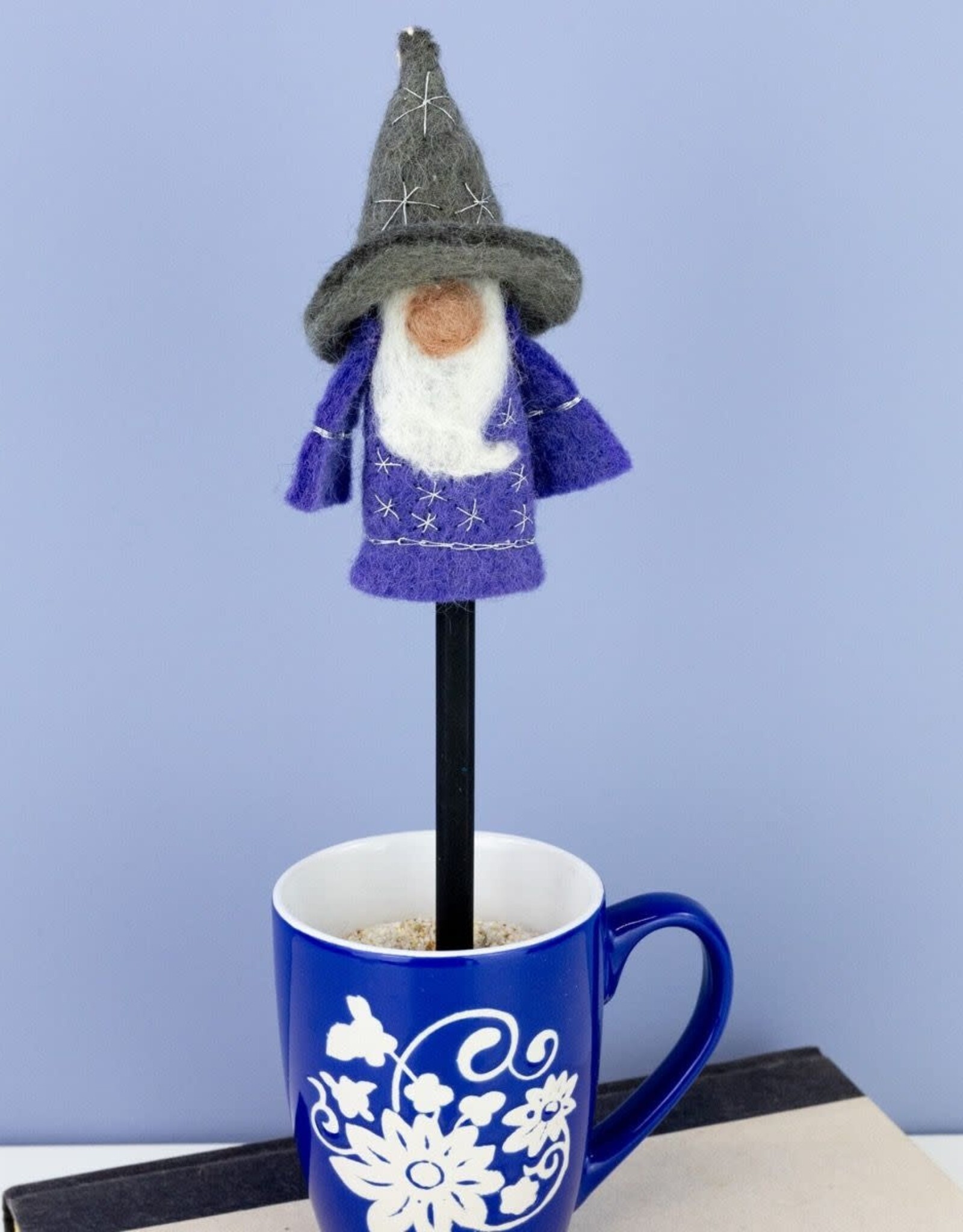 dZi Handmade Wild Woolie Wizard Gnome Ornament